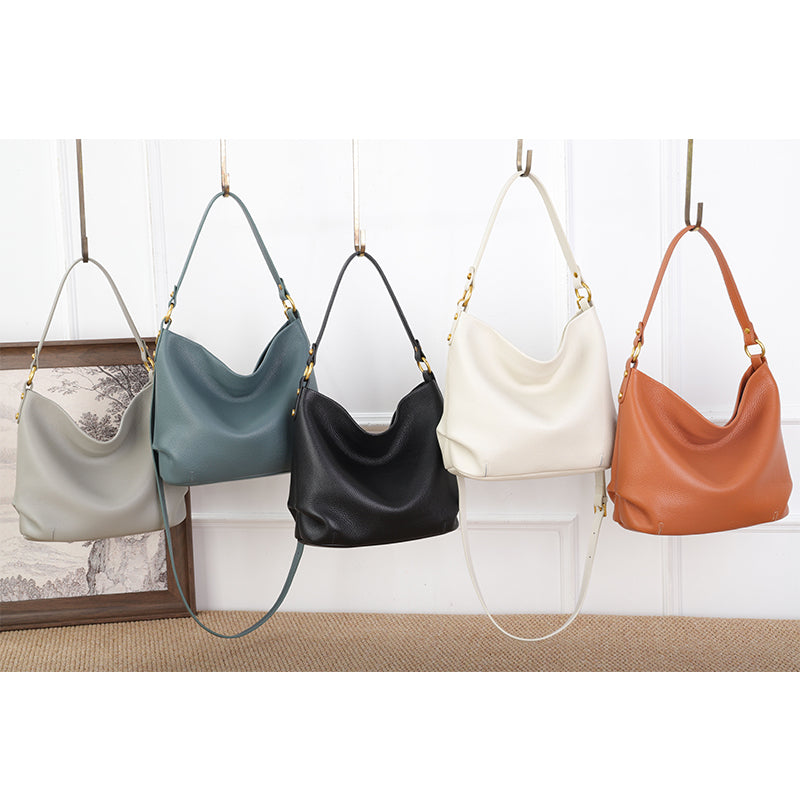 Leather Shoulder Bag - Marcella