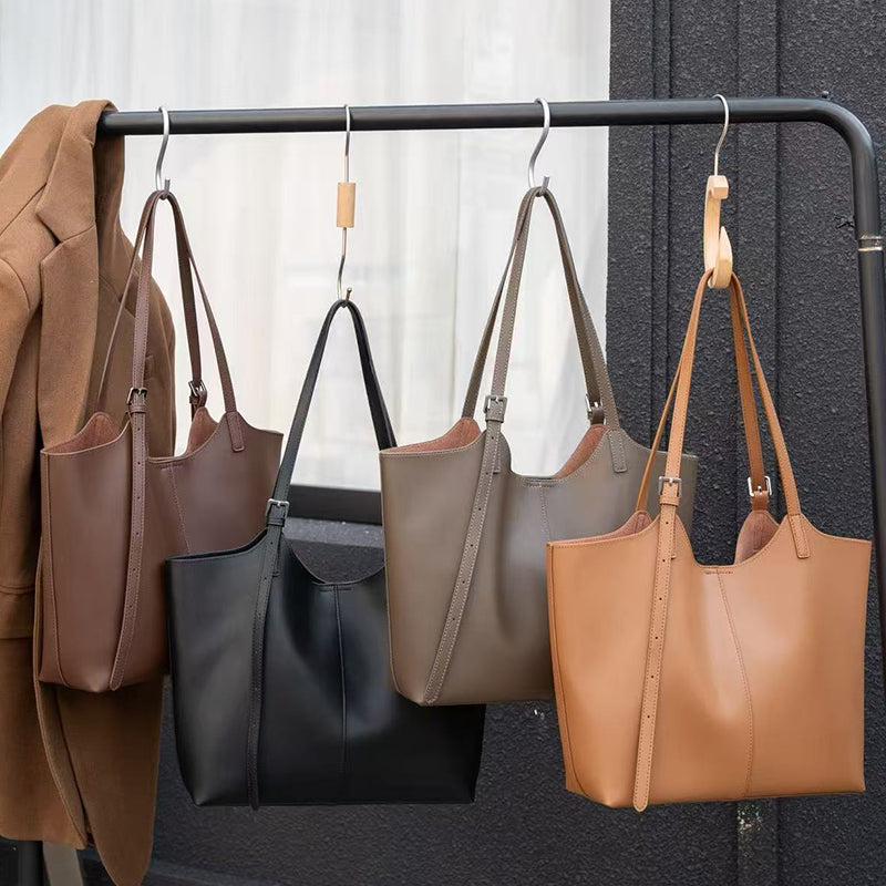 Modern Leather Tote - Ingrid