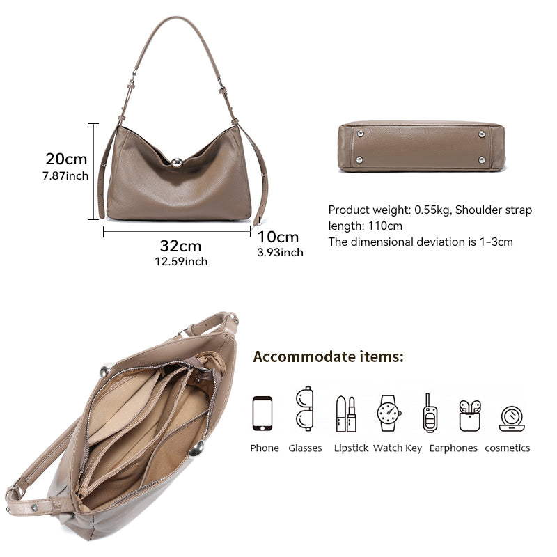 Timeless Leather Tote - Fiora