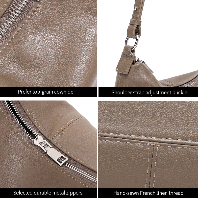 Soft Leather Shoulder & Crossbody Bag for Women - Ayla