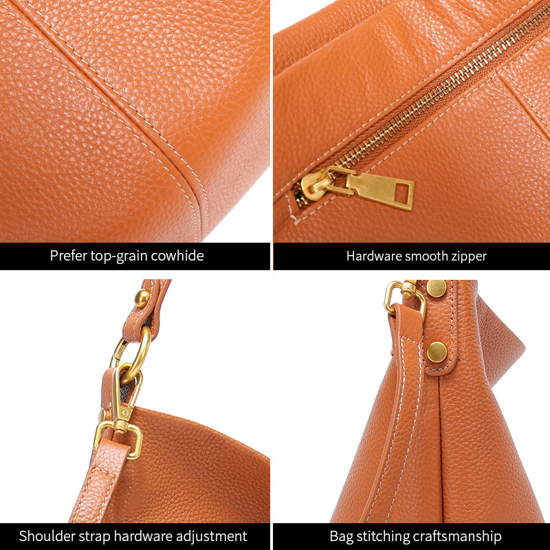 Leather Shoulder Bag - Marcella