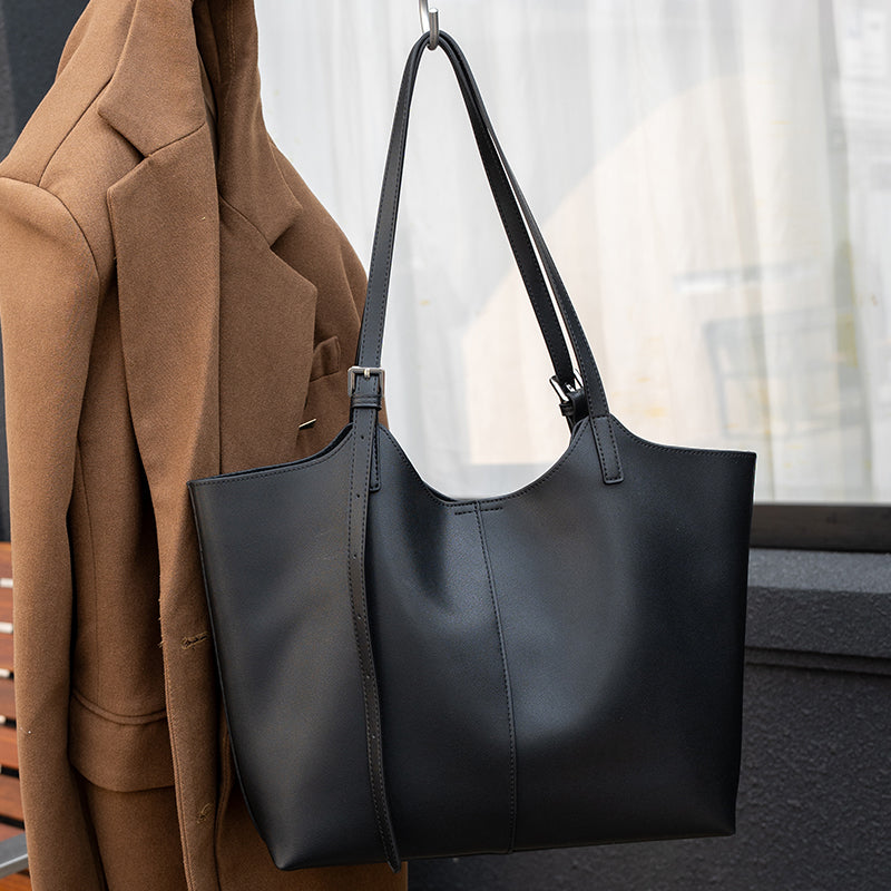 Modern Leather Tote - Ingrid