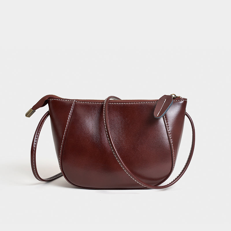Refined Leather Bag -Esme