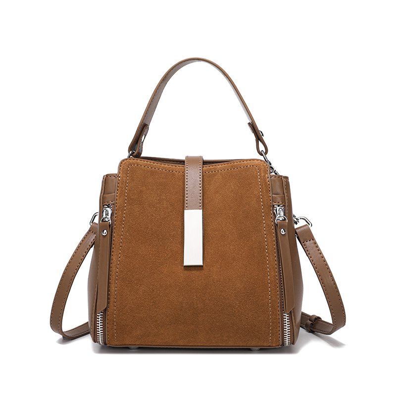 Rosa handbag available in warm camel leather color option