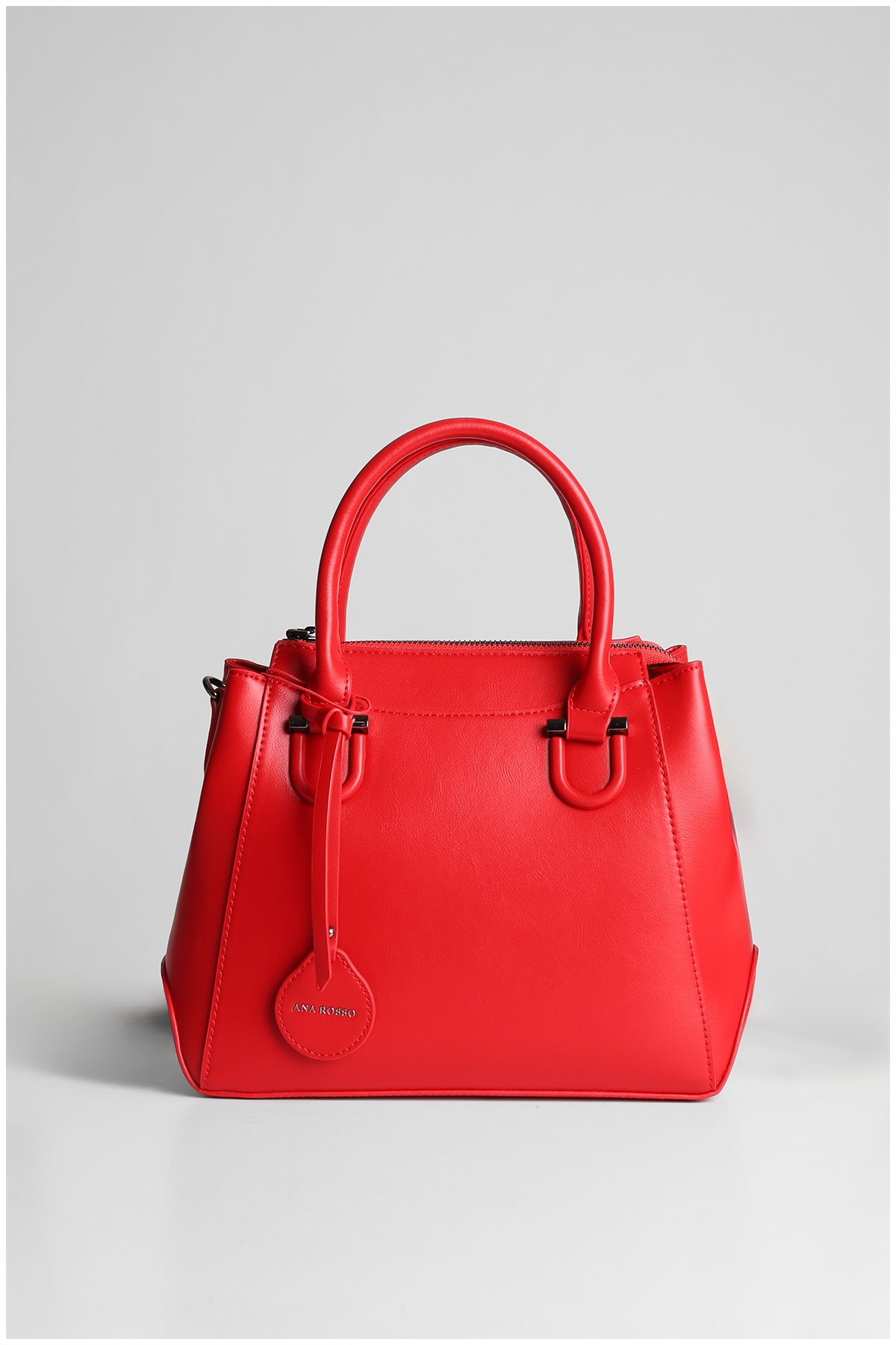 red woman handbag